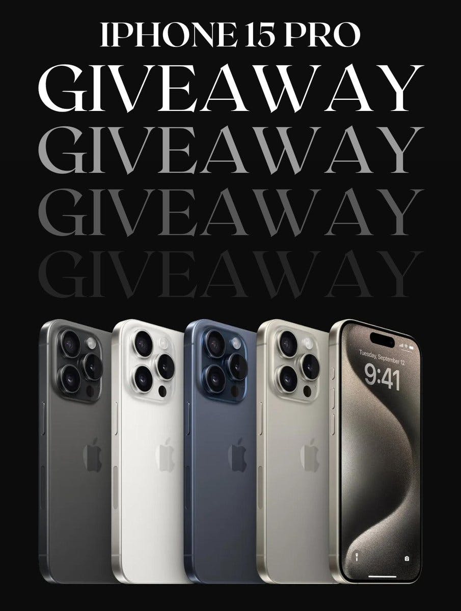 iPhone 15pro Giveaway